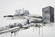 New Classic of Mountains and Seas I, Qiu Anxiong (Chinese, born 1972), Three-channel animated video with sound; 30 min., China